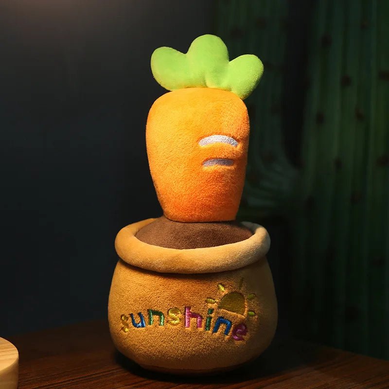 "Sunshine" Plush Potted Carrot, 8-14" | 20-35 cm plush toy – – – Image 1 | Plushie Produce