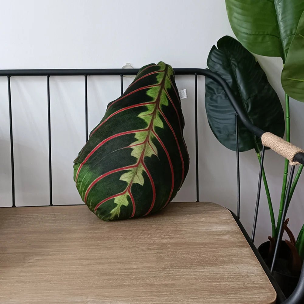 Tropical Leaf Plushie Throw Pillow, 22 Styles plush toy – – – Image 10 | Plushie Produce