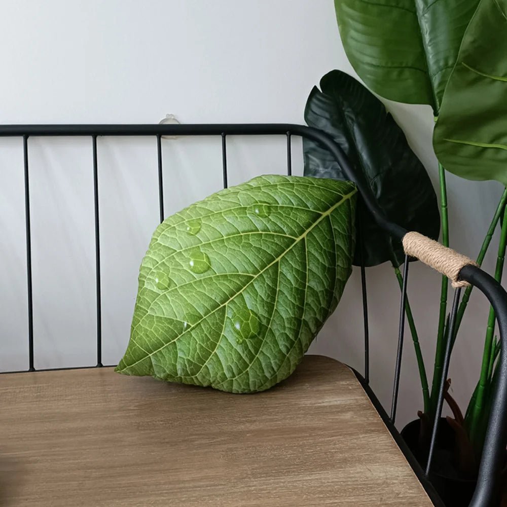 Tropical Leaf Plushie Throw Pillow, 22 Styles plush toy – – – Image 11 | Plushie Produce