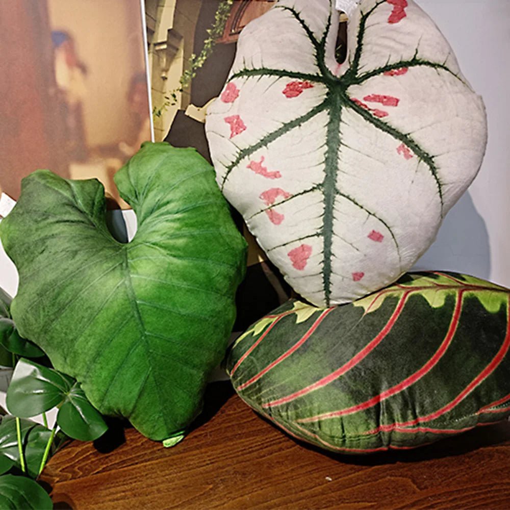 Tropical Leaf Plushie Throw Pillow, 22 Styles plush toy – – – Image 30 | Plushie Produce