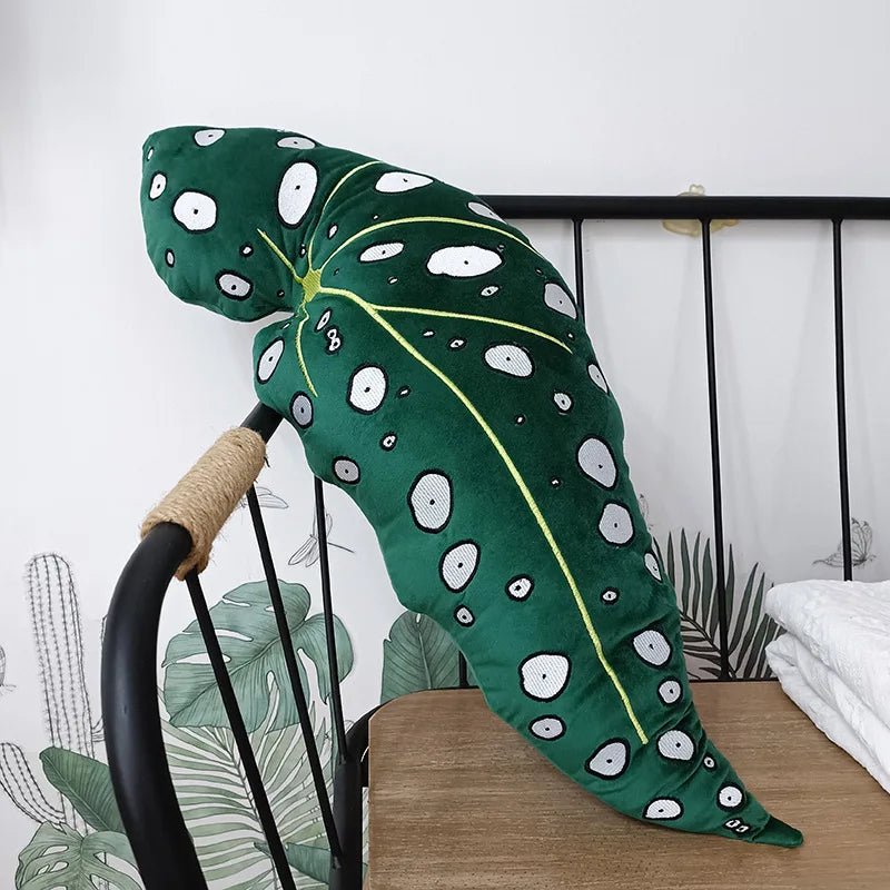 Tropical Leaf Plushie Throw Pillow, 22 Styles plush toy – – S16 Plant Pillow – Image 14 | Plushie Produce