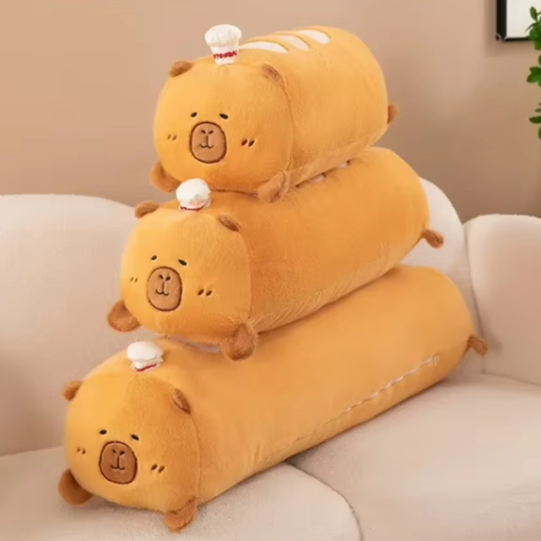 Jumbo Capybara Bread Plushie, 22-37" | 55-95 cm