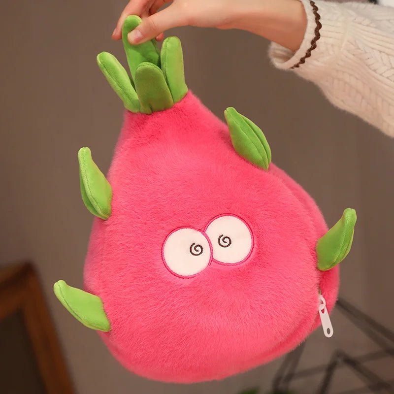 Plushie 2-en-1 réversible Fruit du Dragon & Dinosaure Plushie, 9" | 23 cm