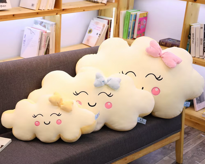 Smiling Kawaii Cloud Plushie, 20-35" | 50-90 cm