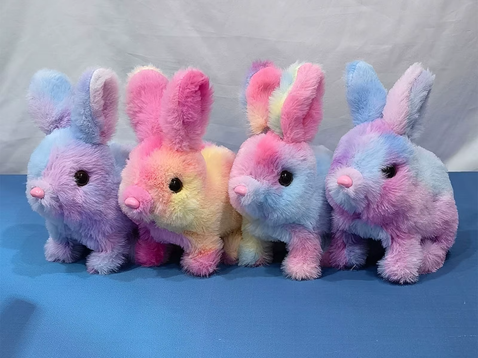 Tie-Dye Bunny Plushie, 4" | 10 cm