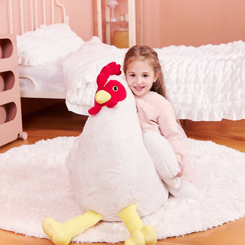 Giant Realistic Chicken Plushie, 23" Tall | 58 cm