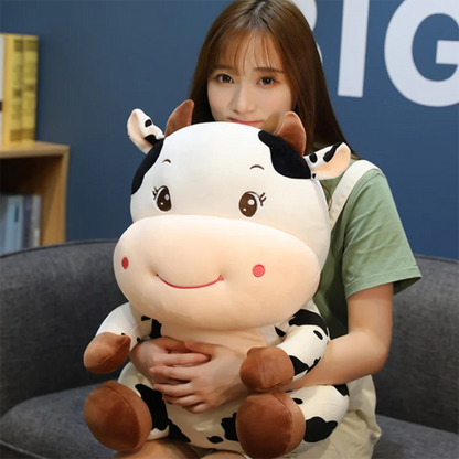 Sitting Dairy Cow Plushie, 10-14" | 25-35 cm