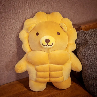 Pain en peluche animal musclé, 12-28 pouces | 30-70 cm