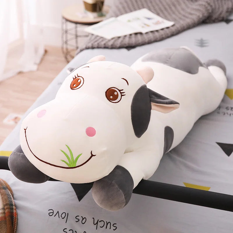 Long Cow Plushie Body Pillow– Three Colors, 20-43" | 50-110 cm