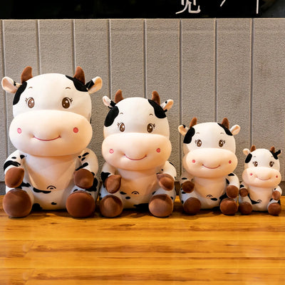 Peluche de Vaca Lechera Sentada, 10-14" | 25-35 centímetros