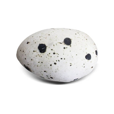 Plushie Realistic Quail Egg Pillow, 14" | 22 cm