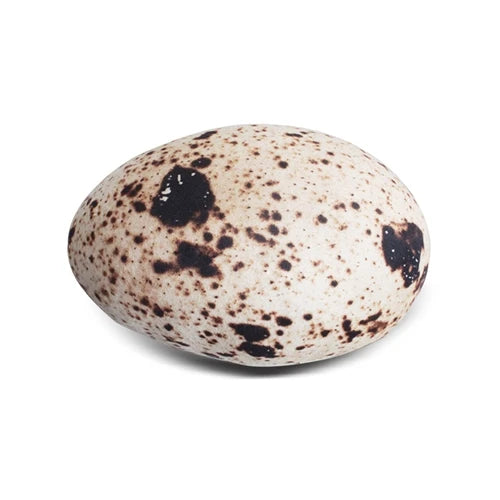 Plushie Realistic Quail Egg Pillow, 14" | 22 cm