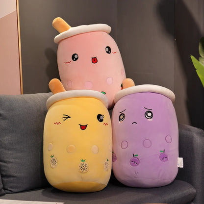 Plushie Emotional Boba Tea, Three Flavors, 20" | 50 cm