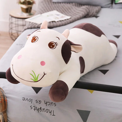 Peluche de Vaca Larga – Almohada de Cuerpo Suave, 20-43" | 50-110 centímetros