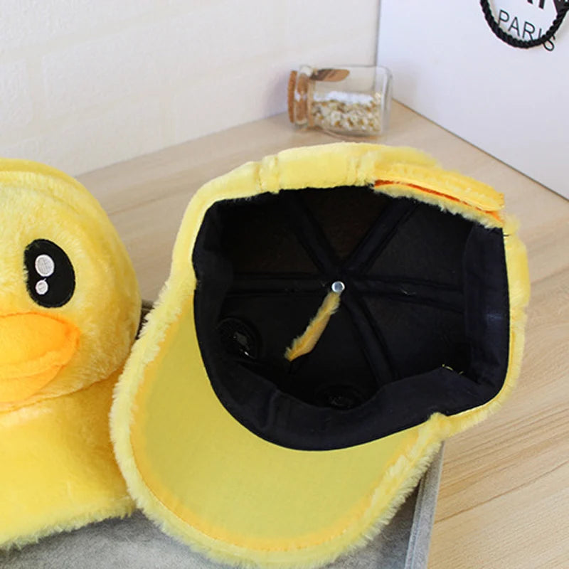 Cozy Cartoon Duck Baseball Cap for Kids (Ages 3–9)