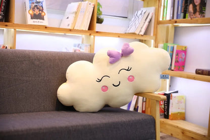 Smiling Kawaii Cloud Plushie, 20-35" | 50-90 cm