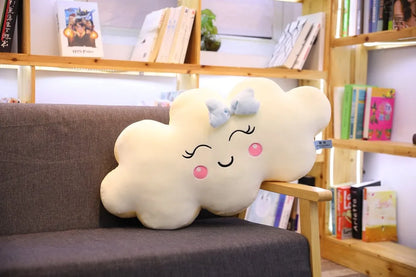 Smiling Kawaii Cloud Plushie, 20-35" | 50-90 cm