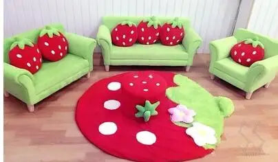 Conjunto de Sofás para Niños Sueño de Fresa - Cuatro Colores