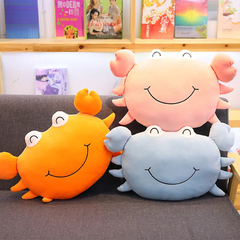 Smiling Crab Plushie, 18-24" | 45-60 cm