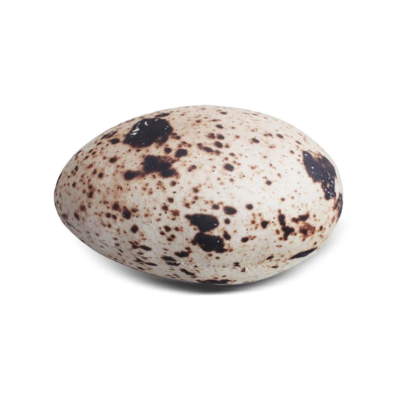 Plushie Realistic Quail Egg Pillow, 14" | 22 cm