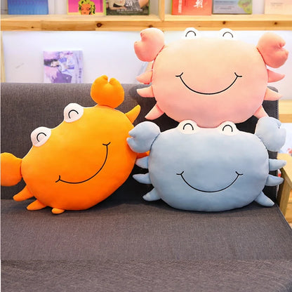 Smiling Crab Plushie, 18-24" | 45-60 cm