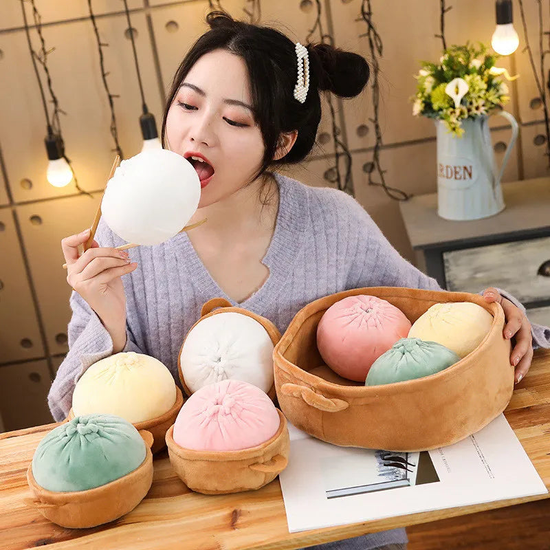 Gấu bông Bánh bao thực tế, 8-26" | 20-65cm