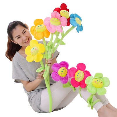 Plüsch Jumbo Stiel Cartoon Blumen, 12-34" | 30-85 cm