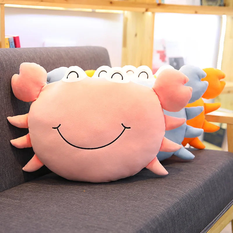 Smiling Crab Plushie, 18-24" | 45-60 cm