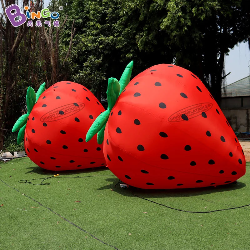 Giant Inflatable Strawberry – Oversized Lawn & Event Decoration