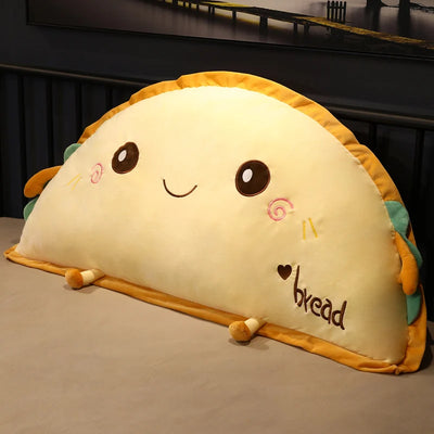 Giant Semicircle Toast Bread Plush Pillow, 20-37" | 51-95 cm