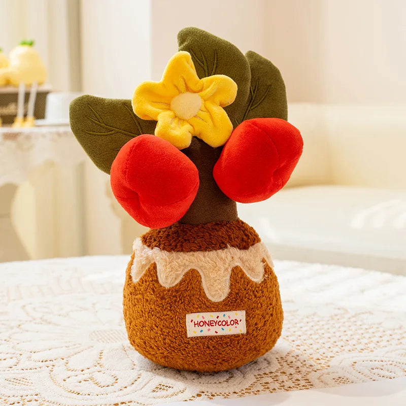 Sunflower Potted Plush Doll – Scented Artificial Plant, 4-12" | 10-30 cm