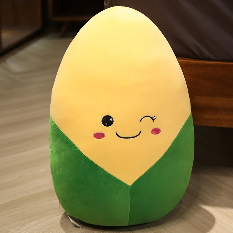 Jumbo Plushie Cartoon Pepper/Eggplant/Carrot/Corn, 12-39" | 30-100cm