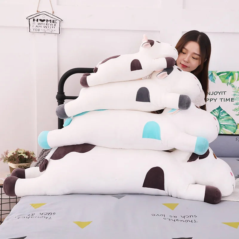 Long Cow Plushie Body Pillow– Three Colors, 20-43" | 50-110 cm