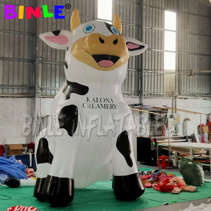 Sitting Inflatable Cow – Giant Customizable Cow Decoration