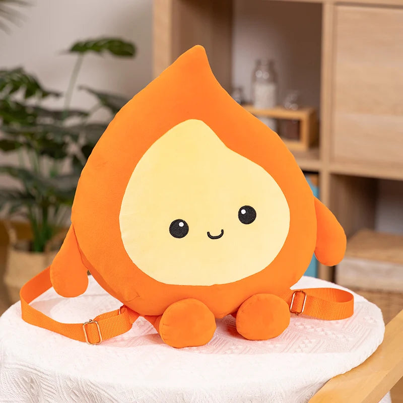 Flame Plushie Shoulder Bag, 12.5" | 32 cm