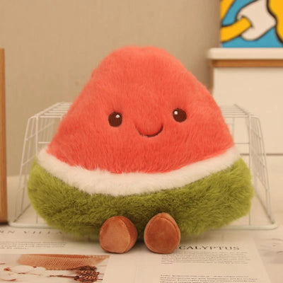 Soft Fruit Plush Toy Set | Pineapple, Strawberry & Watermelon, 22 cm