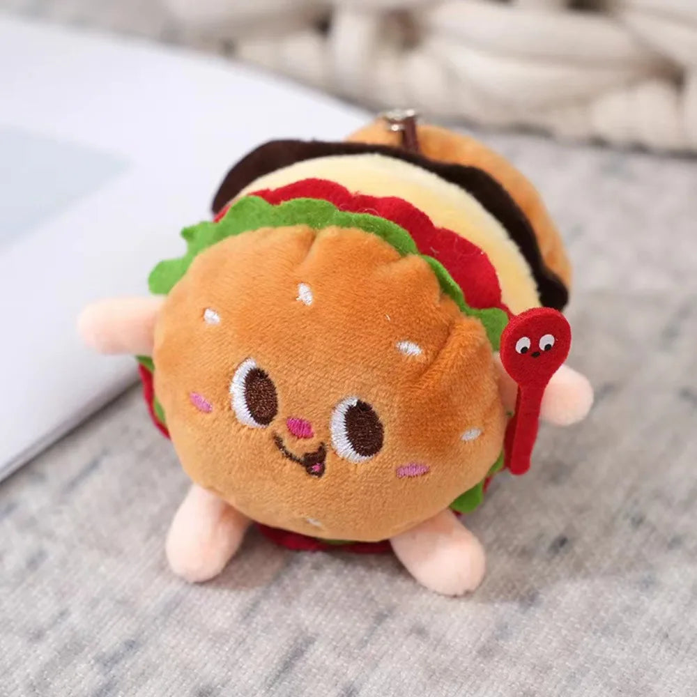Plushie Cartoon Food Keychain, 20 Varieties