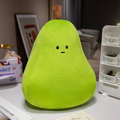 Kawaii Smiling Fruit Plushies – Tomato, Lemon, Pear, Banana & More, 4-20" | 11-50 cm