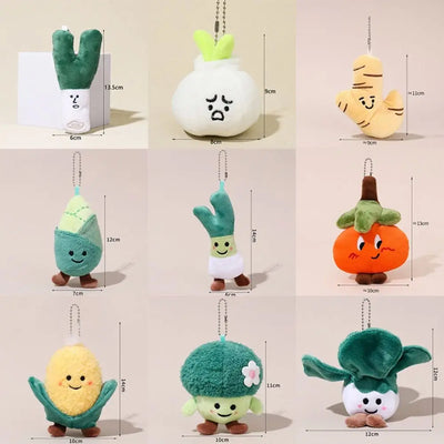 Plushie Cartoon Food Keychain, 20 Varieties