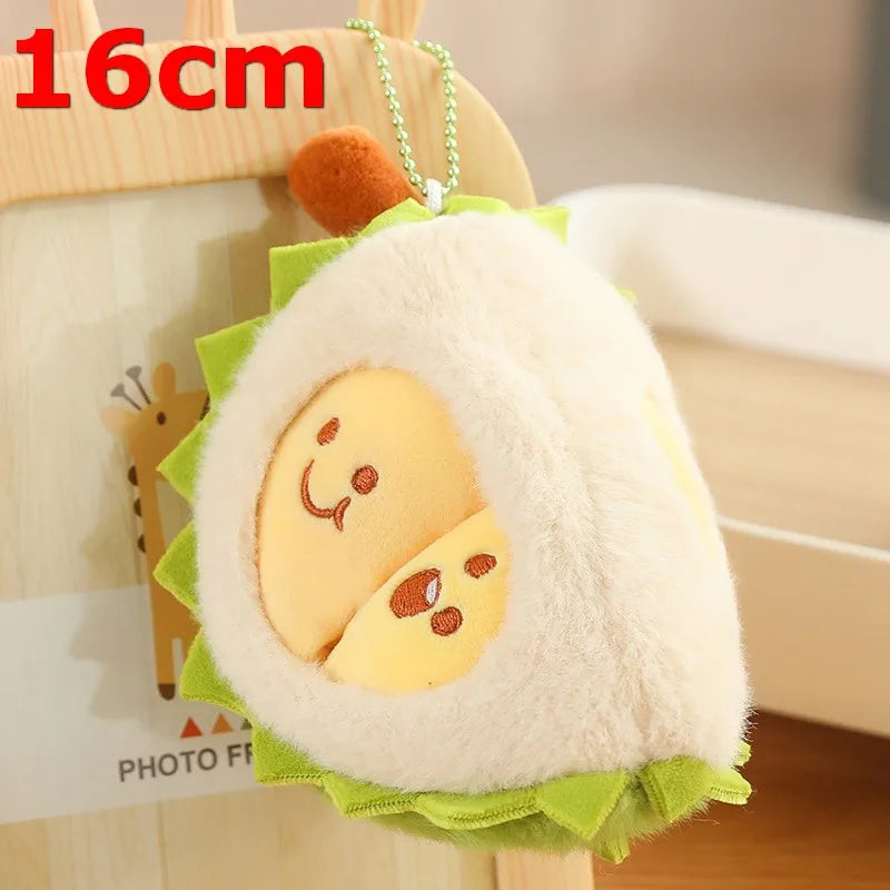 Tearable Durian Plushie | Detachable Stress-Relief Stuffed Fruit Toy