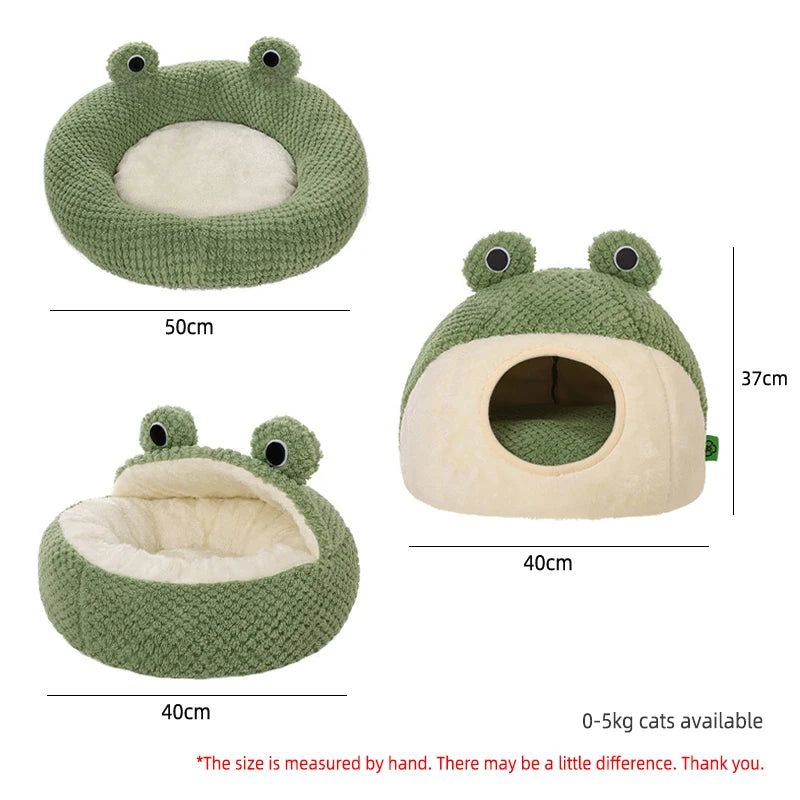 Frog Pet Bed Collection, Three Designs, For Pets Up To 11 lbs | 5 kg