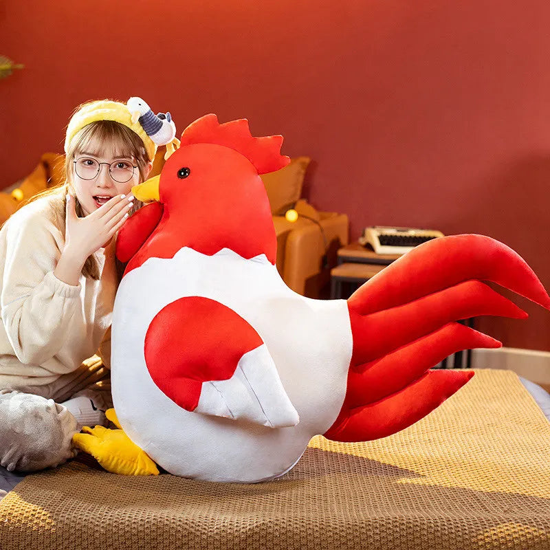 Plushie Jumbo Chicken Decor, Four Colors, 12-31" | 30-80 cm