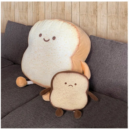 Plushie Happy/Sad Bread, 7-16" | 18-40 cm