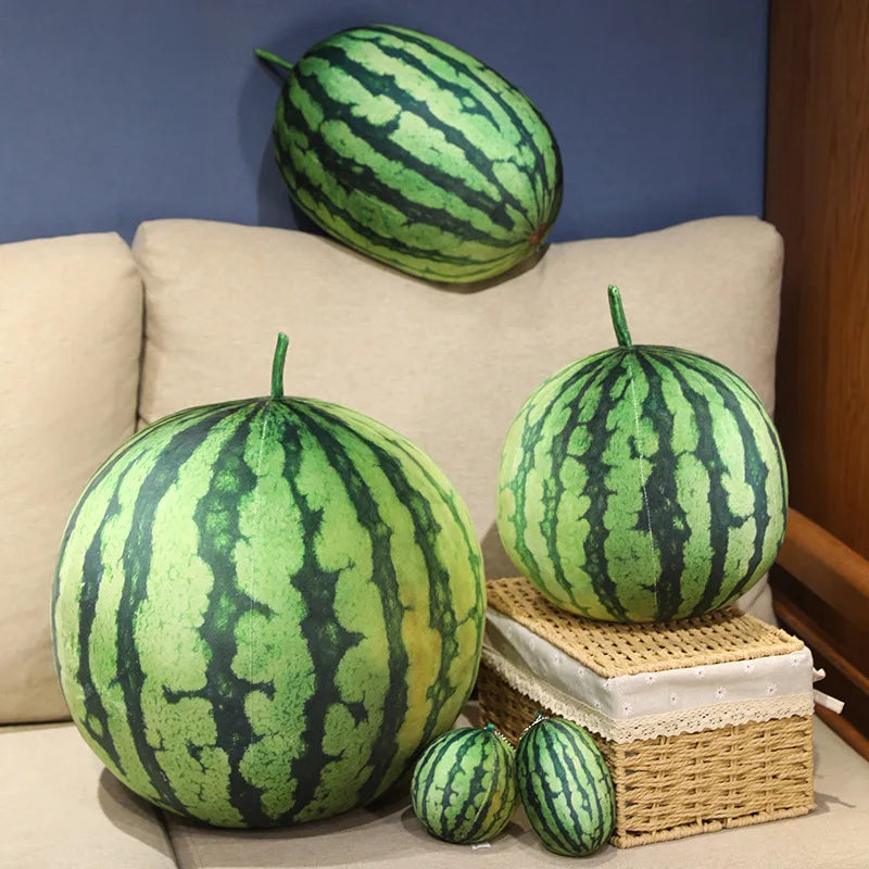 Plushie Realistic Watermelon, 3-14" | 8-35 cm