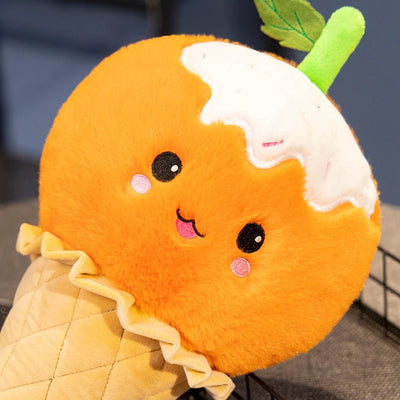 Ice Cream Cone Plushie, 16" | 40 cm