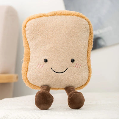 Breakfast Food Plush Doll Set – Kawaii Egg Toast & Bread Cartoon Toys
