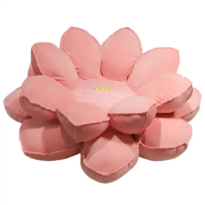 Lotus Blossom Plush Floor Cushion - Two Colors