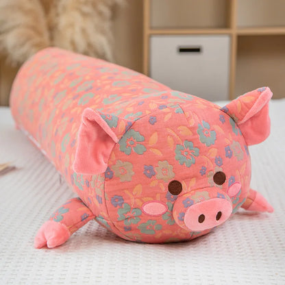 Floral Pig Body Pillow, 43-51" | 110-130 cm