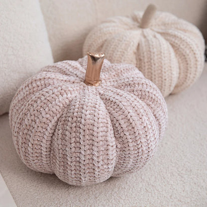 Knitted Pumpkin Plushie, Three Colors, 11" | 28 cm