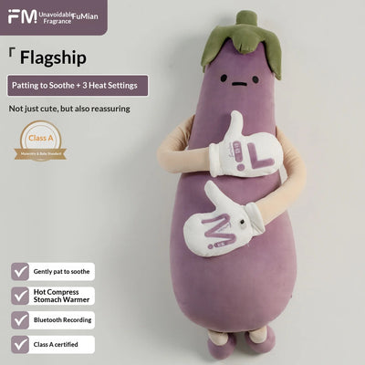 Eggplant King Adjustable Sleep Pillow – Soft Soothing Bed Pillow